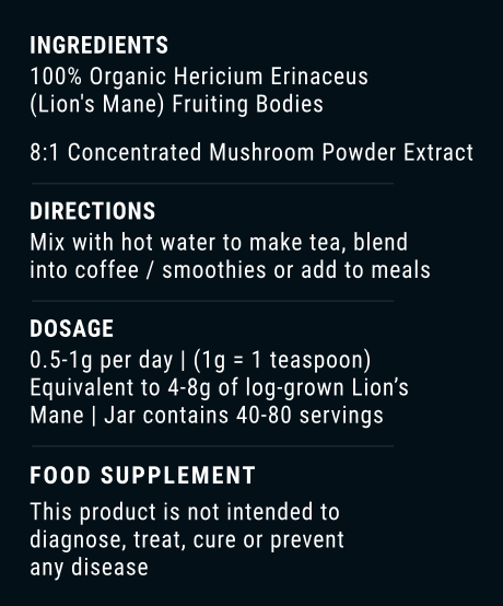 Organic Lion's Mane