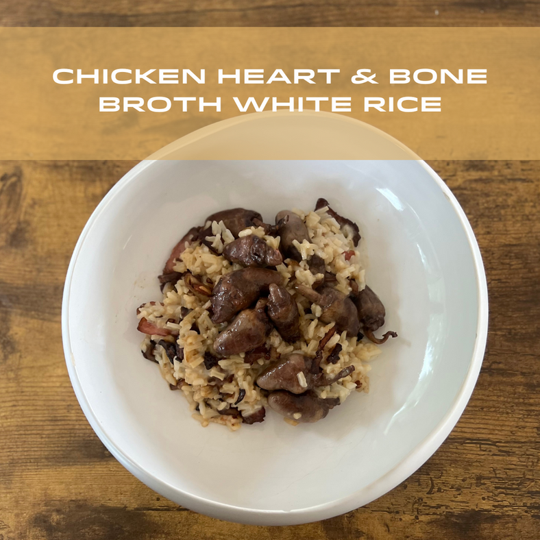 Chicken Heart, Bacon & Bone Broth White Rice | Nose-To-Tail Recipe