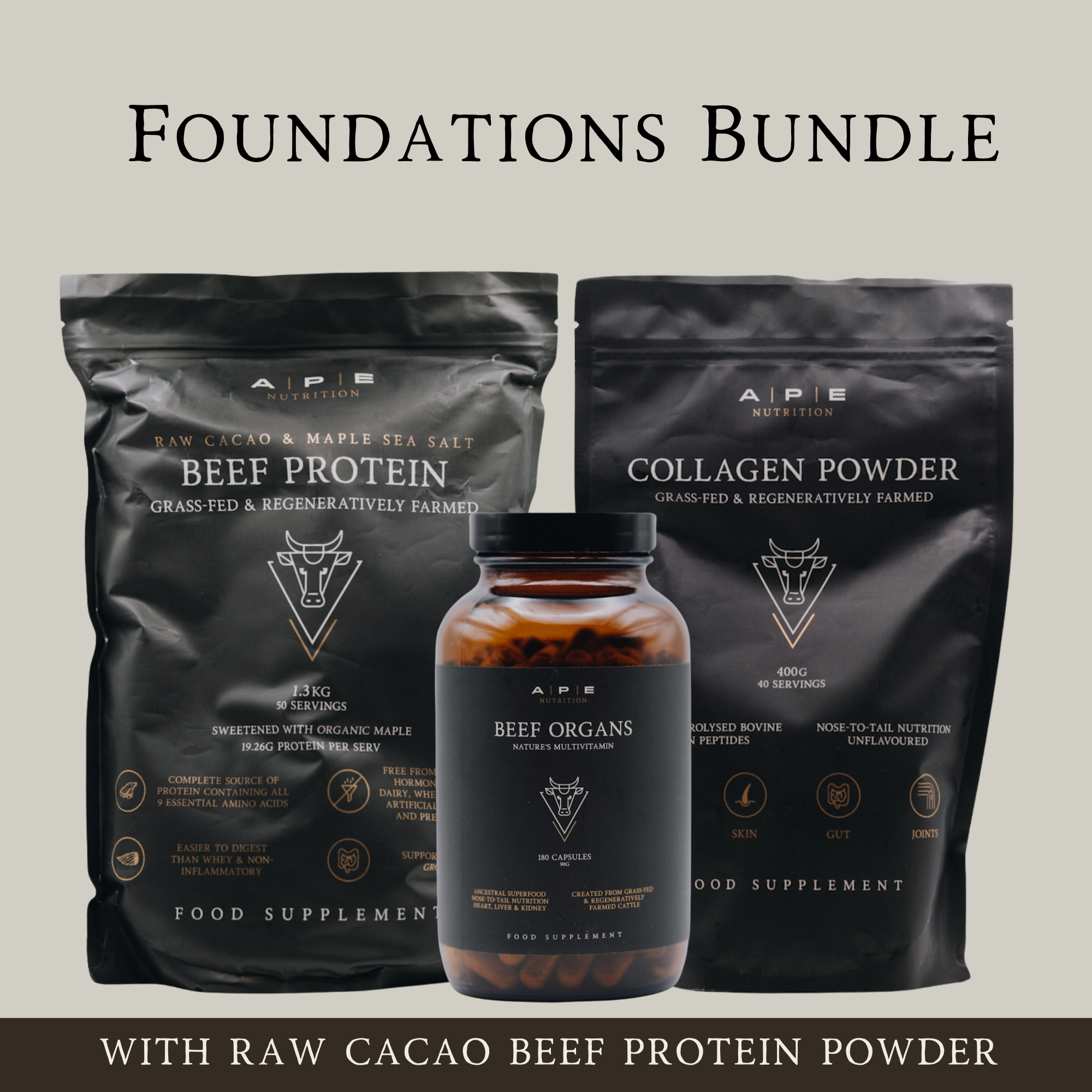 Foundations Bundle | Protein, Collagen & Beef Organs