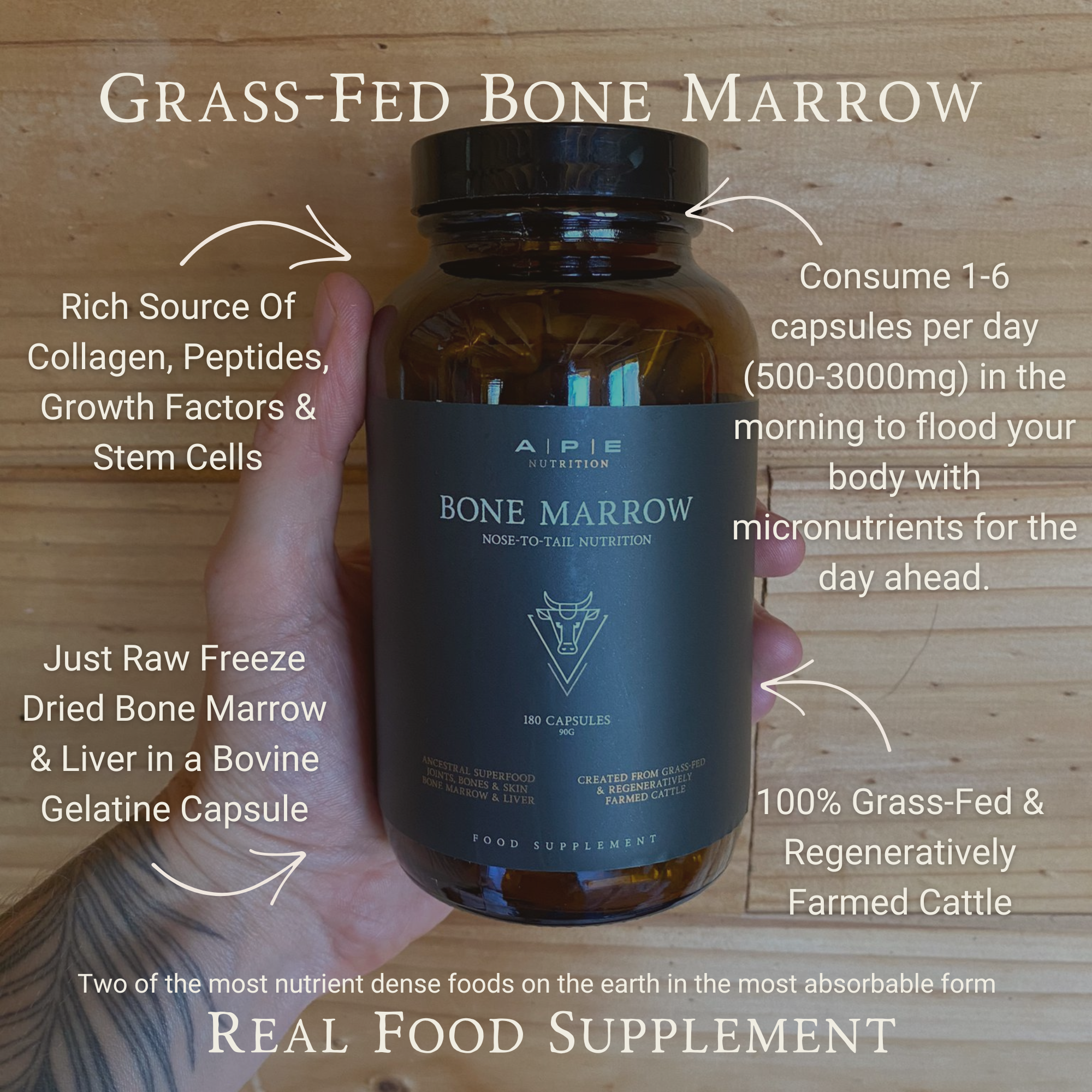 Grass-Fed Bone Marrow Capsules