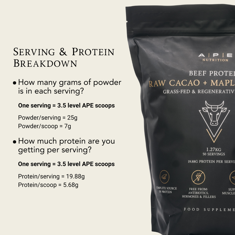 Grass-Fed Beef Protein | Raw Cacao & Maple Sea Salt