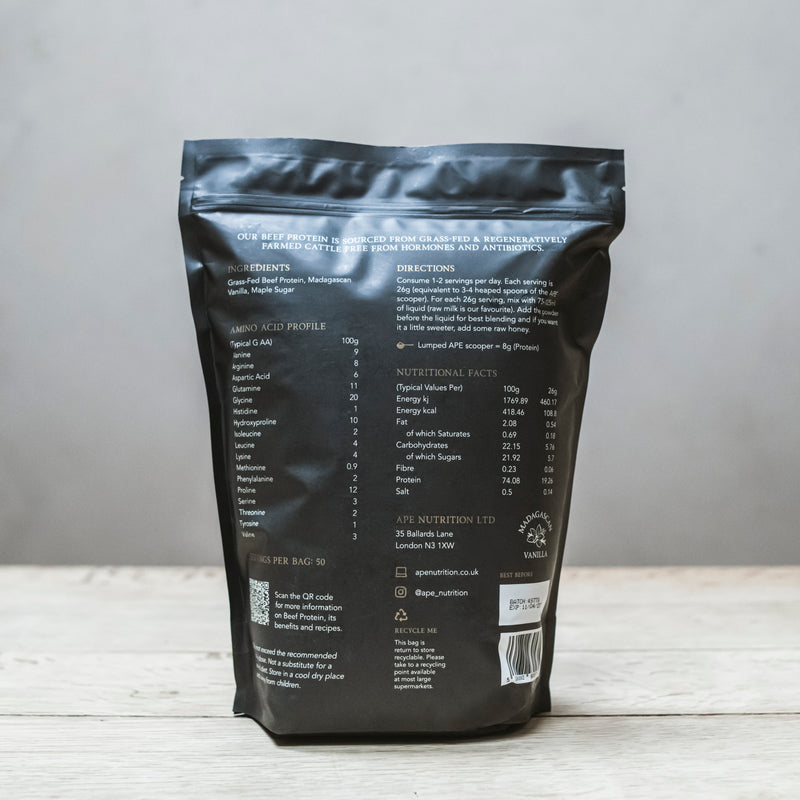 Grass-Fed Beef Protein | Madagascan Vanilla