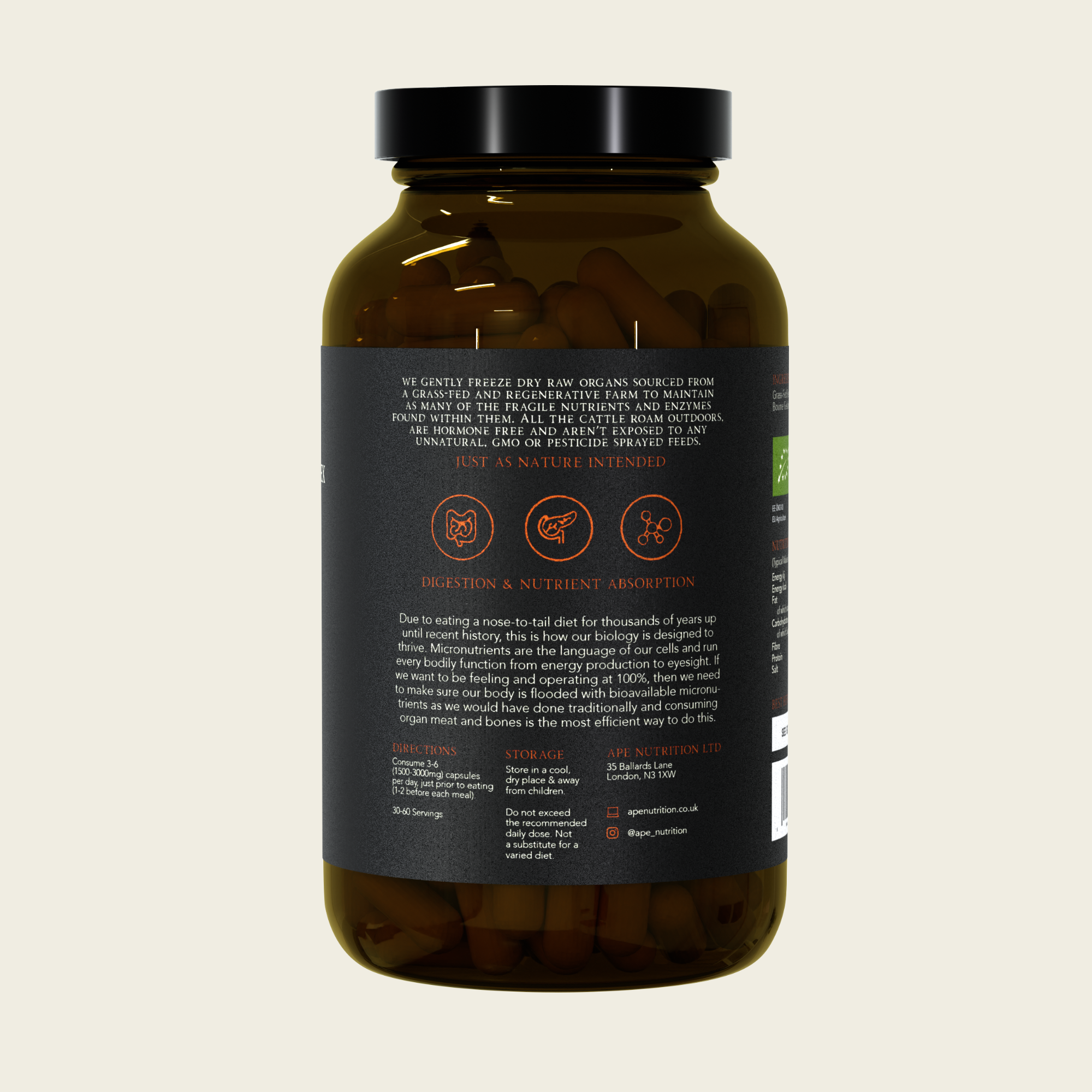 Grass-Fed Digestive Organ Complex
