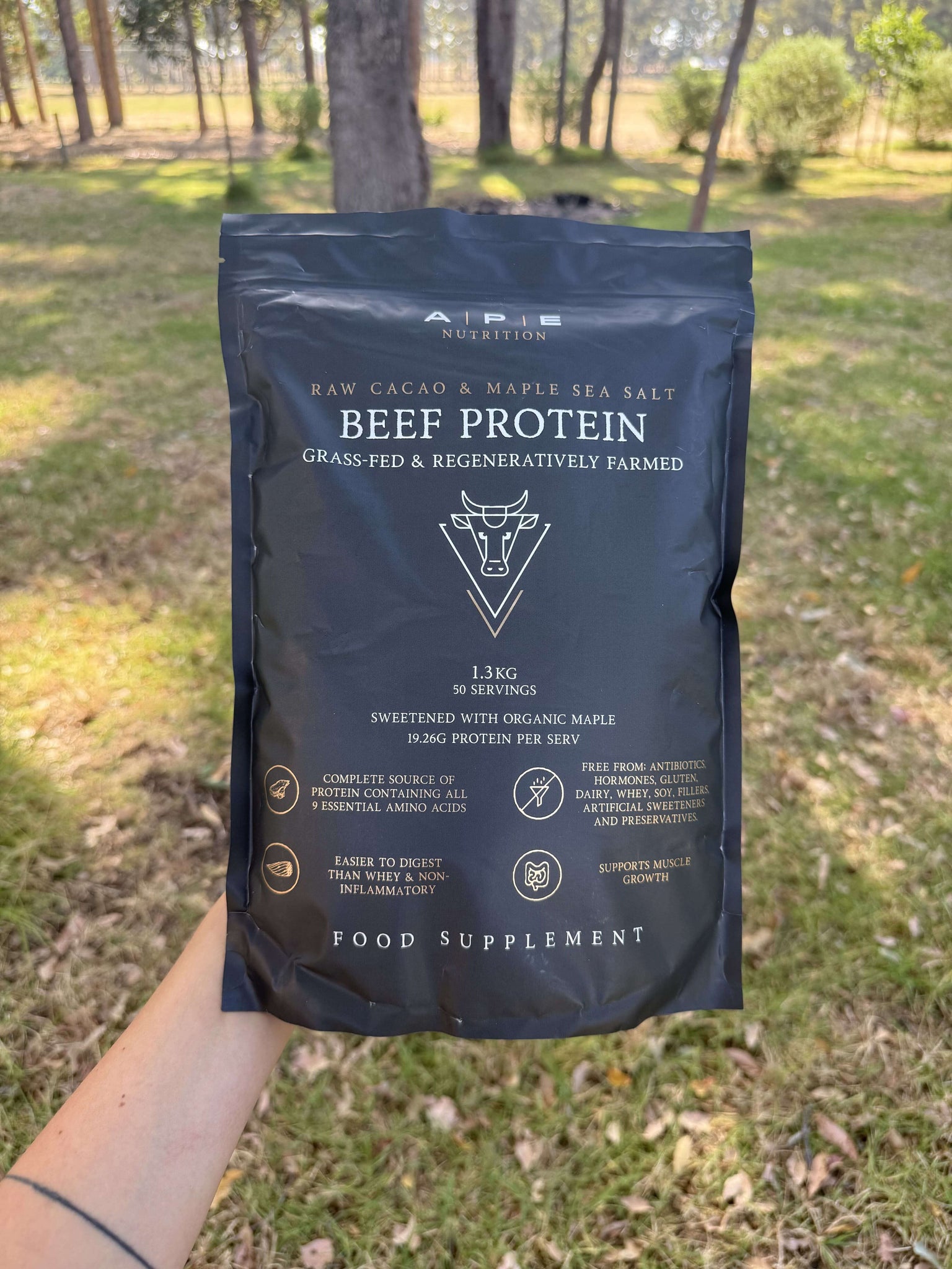 Grass-Fed Beef Protein | Raw Cacao & Maple Sea Salt