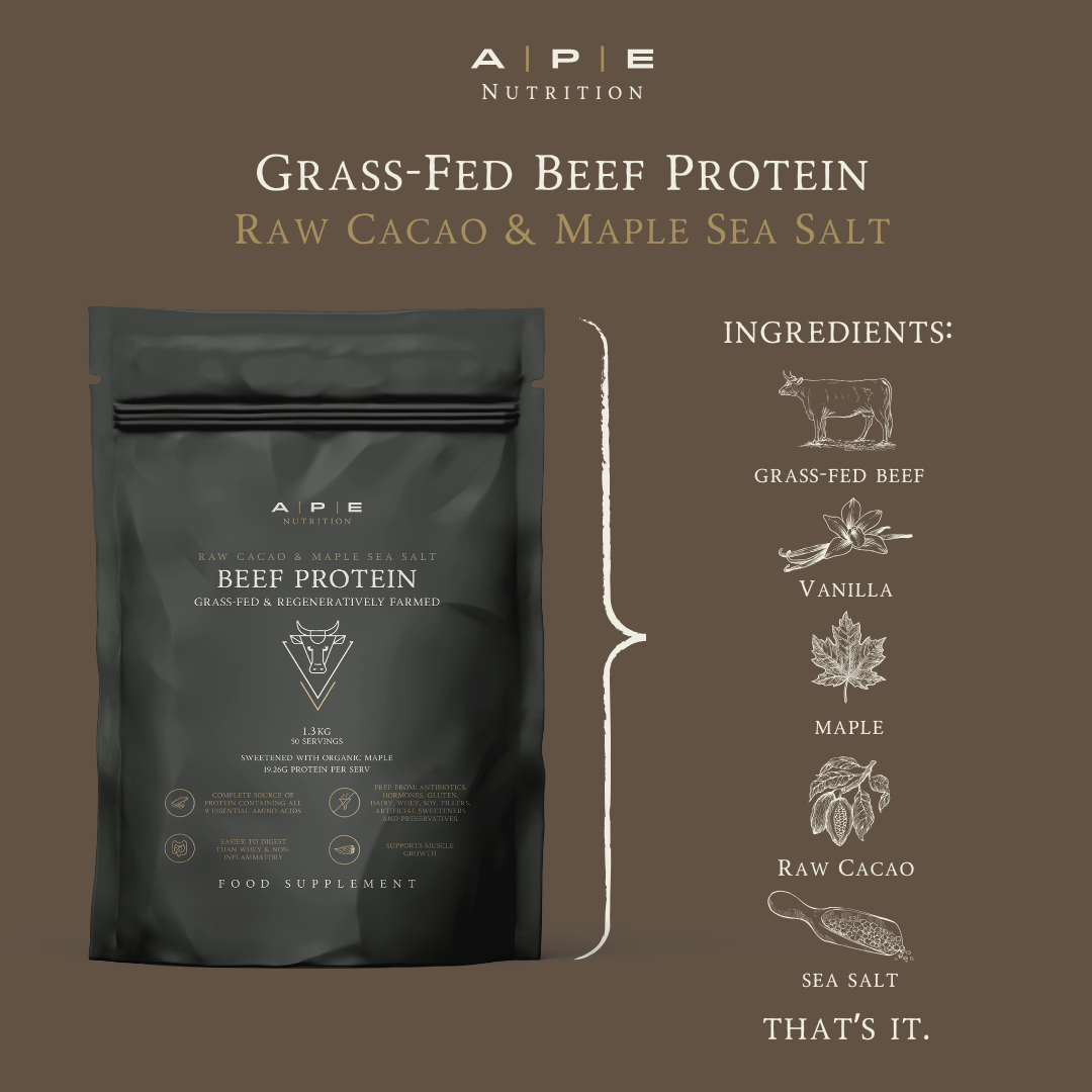 Grass-Fed Beef Protein | Raw Cacao & Maple Sea Salt