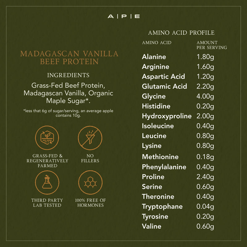 Grass-Fed Beef Protein | Madagascan Vanilla