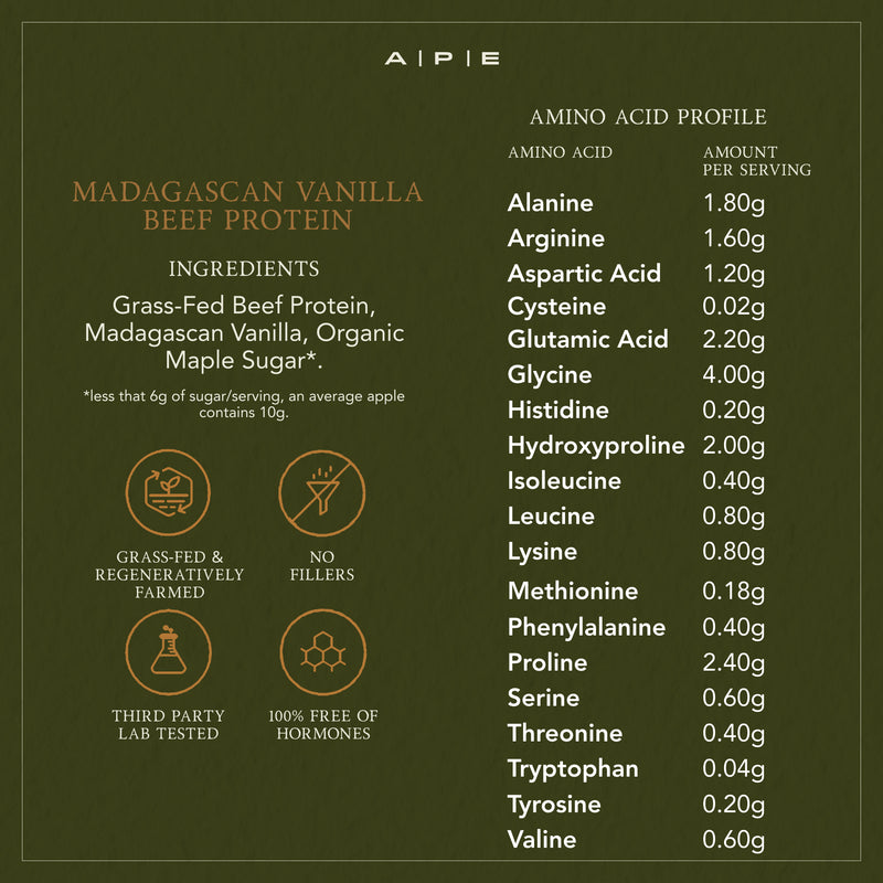 Grass-Fed Beef Protein | Madagascan Vanilla