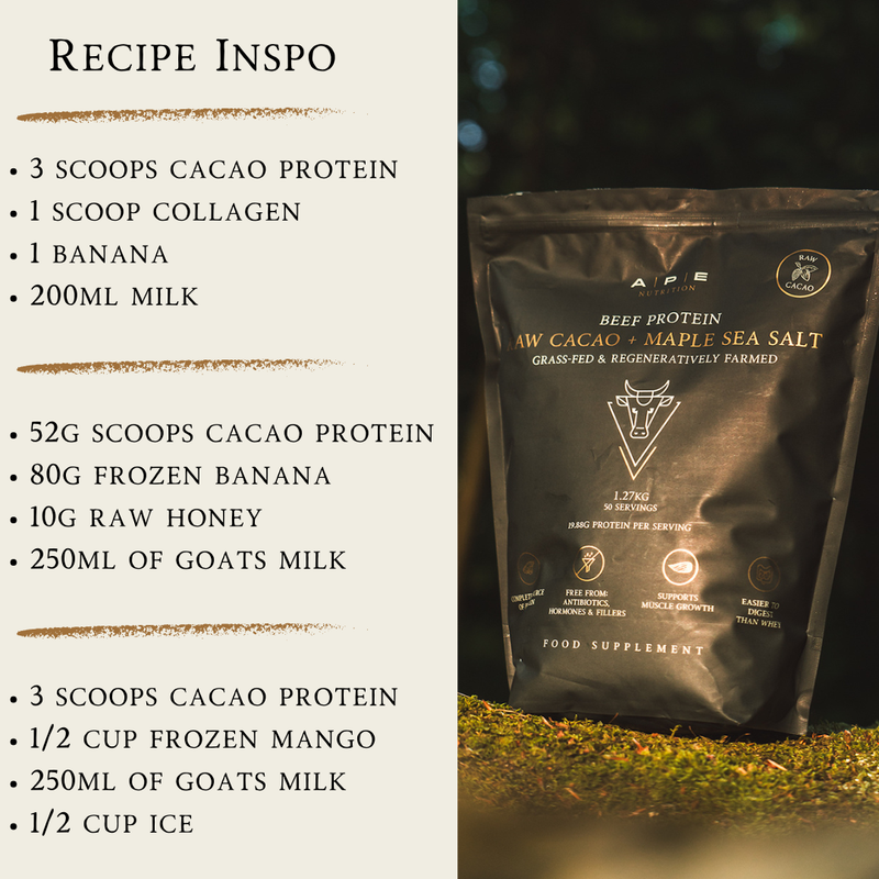 Grass-Fed Beef Protein | Raw Cacao & Maple Sea Salt