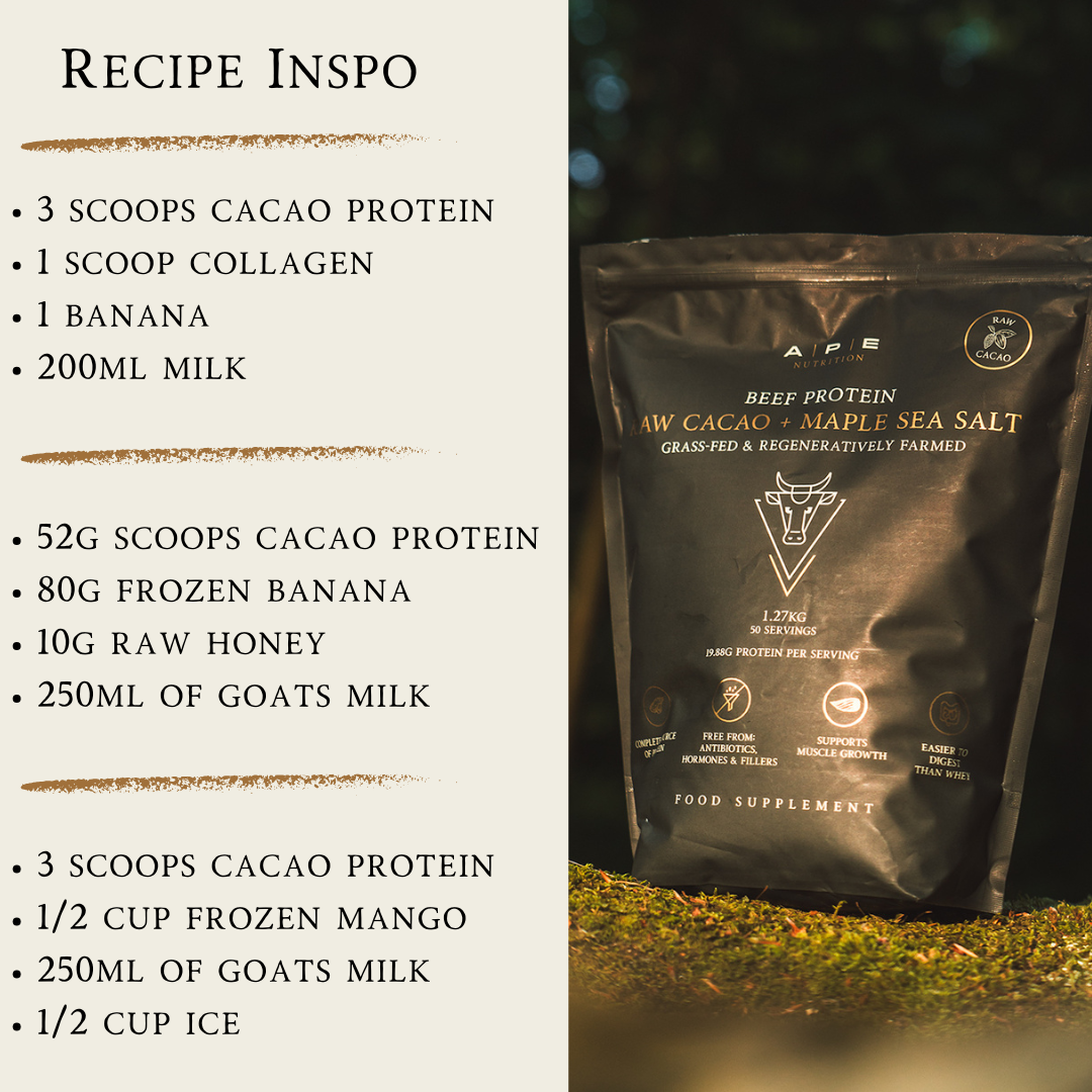 Grass-Fed Beef Protein | Raw Cacao & Maple Sea Salt