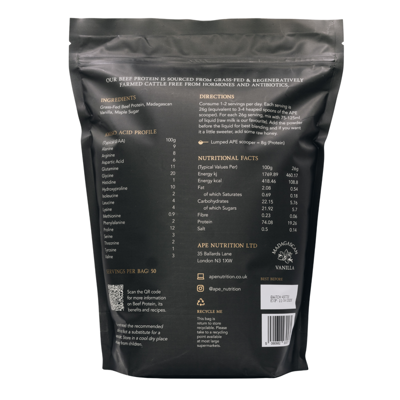 Grass-Fed Beef Protein | Madagascan Vanilla