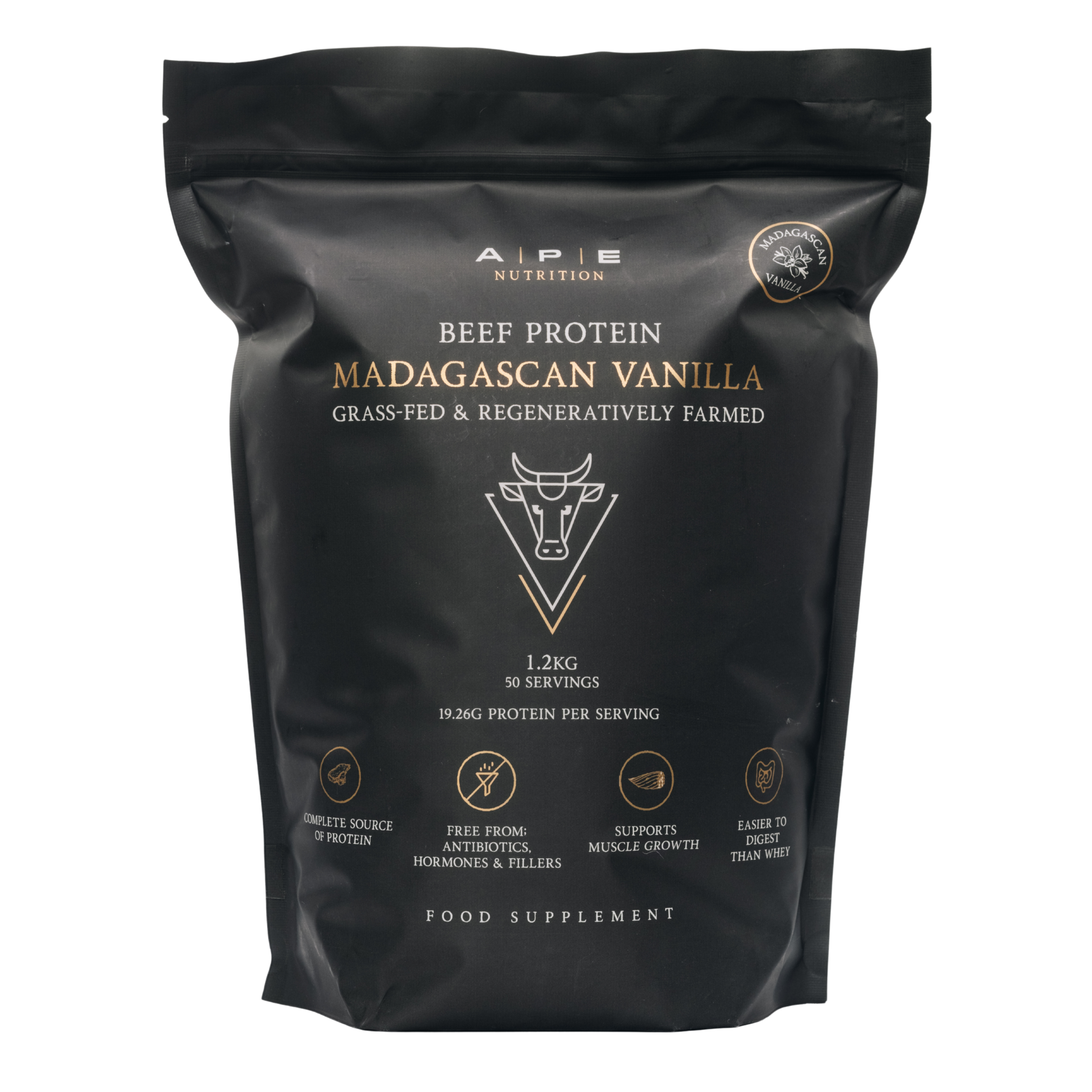 Grass-Fed Beef Protein | Madagascan Vanilla