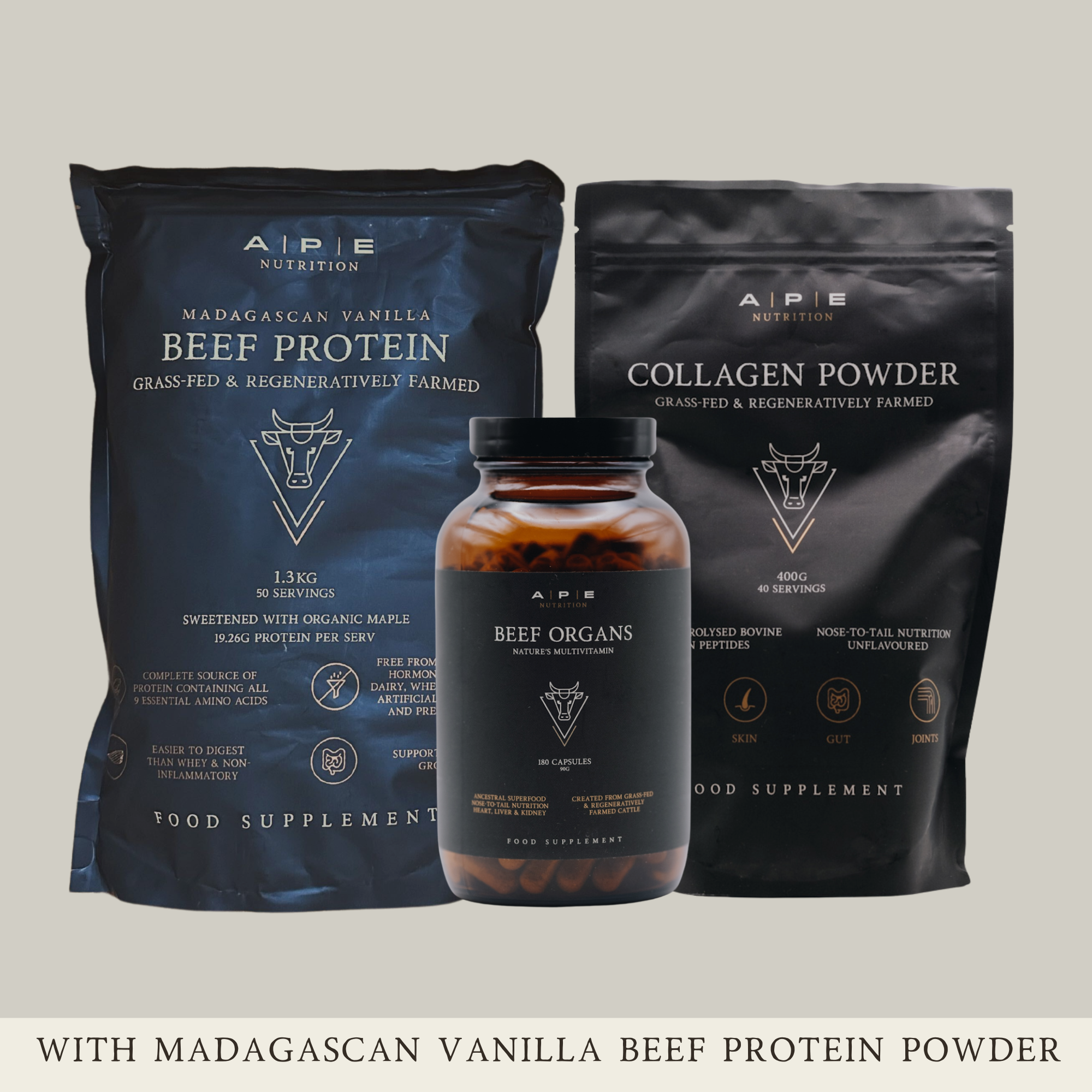 Foundations Bundle | Protein, Collagen & Beef Organs